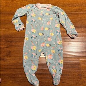 GUC magnetic me 0-3M blue floral pjs